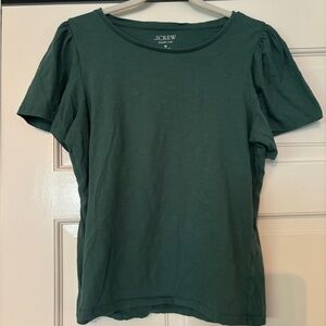 JCREW Organic Flutter Sleeve Slub Tee